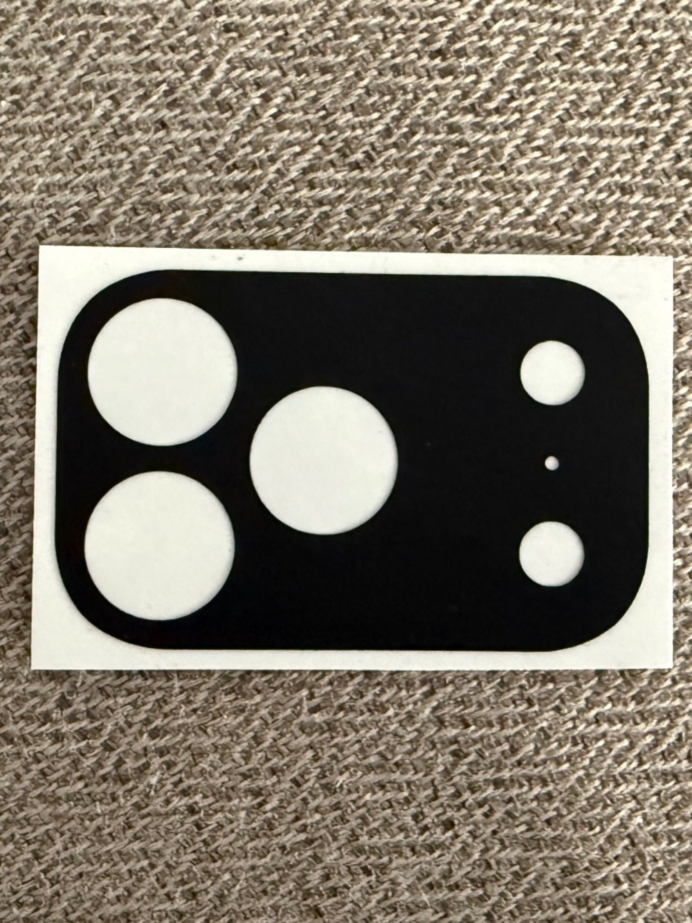 iPhone 17 Pro Camera Base Part ONLY - Dbrand Skin Black Leather